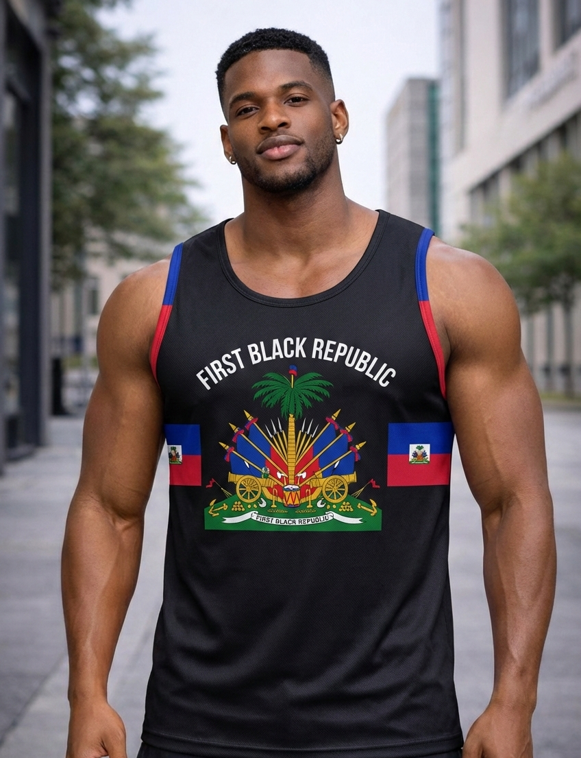 Débardeur First Black Republic - Édition Bandes Drapeau