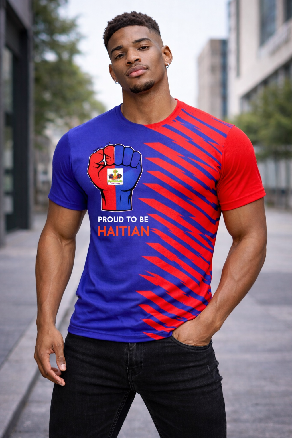 T-Shirt Proud to be Haitian - Édition Fierté