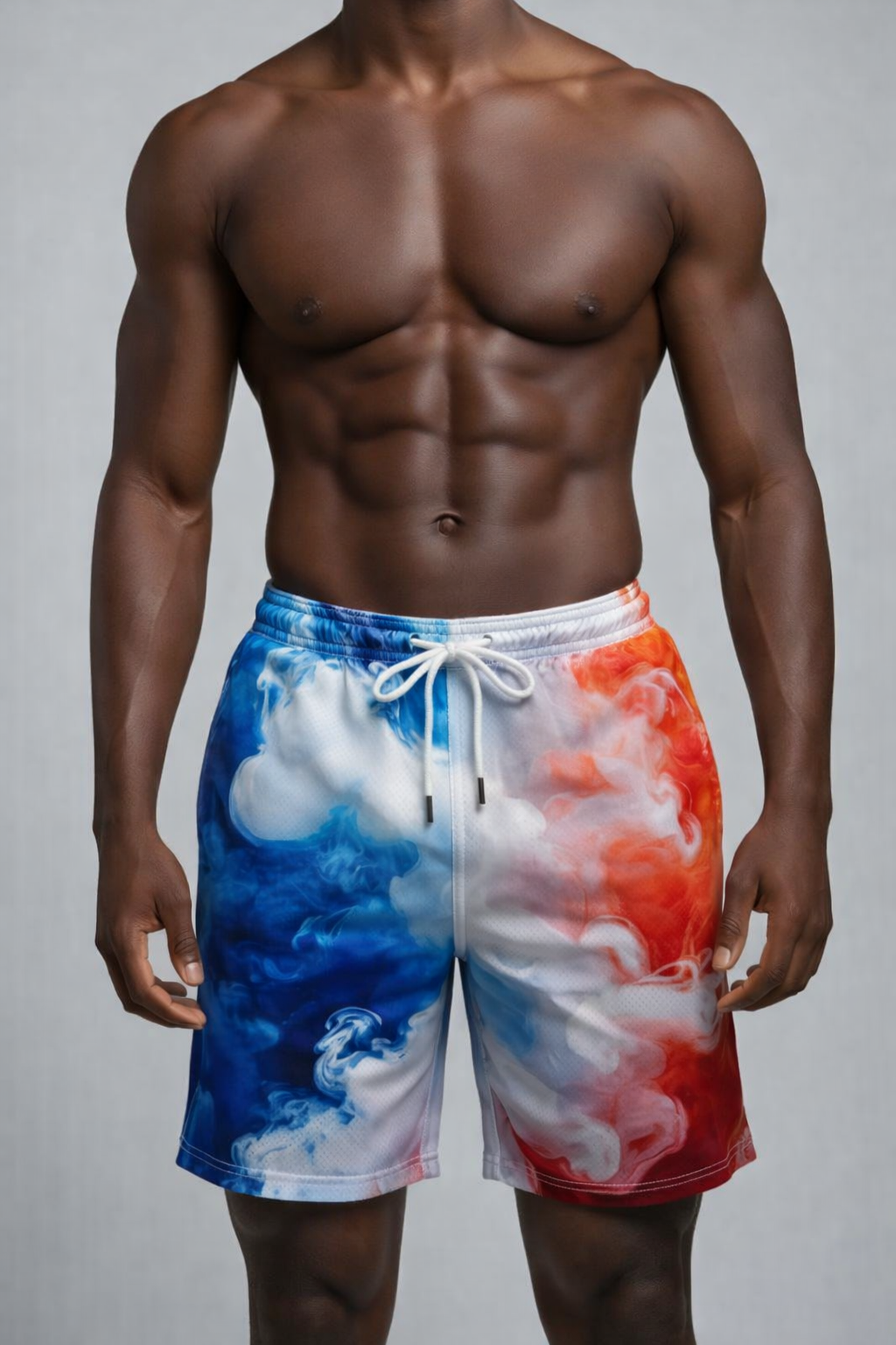 Short Fumée Tricolore – Bleu, Blanc & Rouge