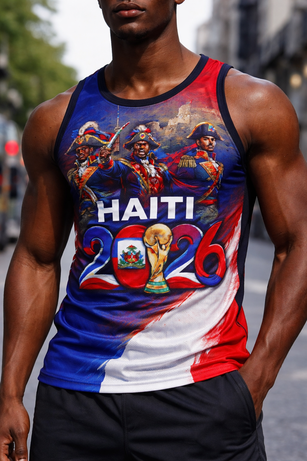 Débardeur Haiti 2026 - Édition Héros de l'Indépendance Coupe du Monde