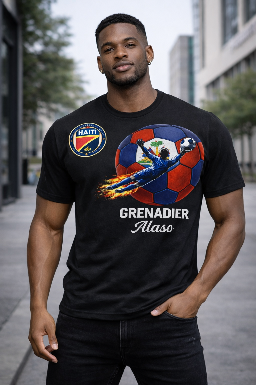 T-Shirt Grenadier Alaso - Édition Football Haïtien