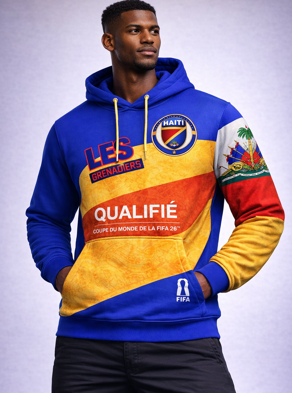 Hoodie Haïti Les Grenadiers - Qualifié Coupe du Monde FIFA 26