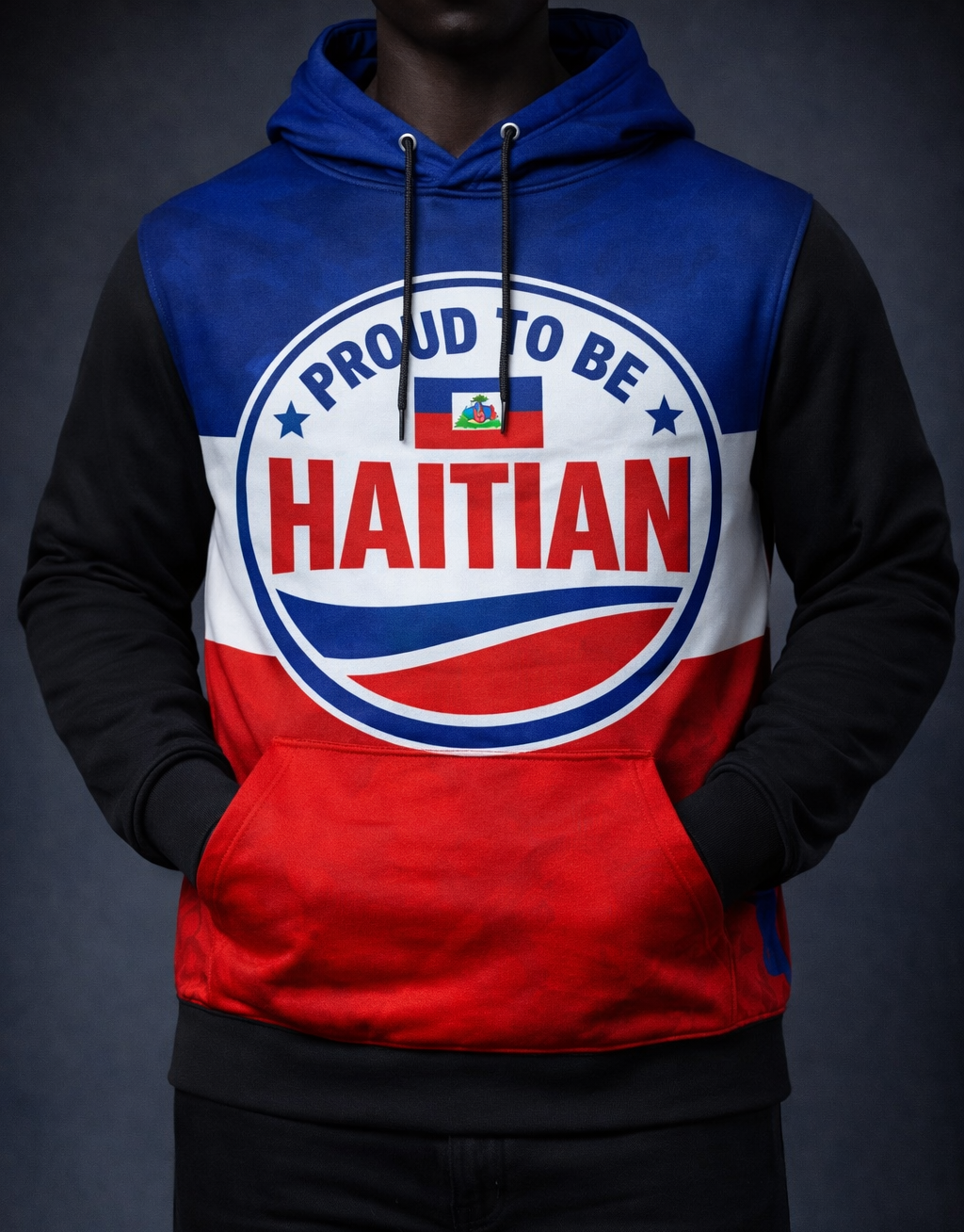 Chandail à Capuche Fier d'Être Haïtien