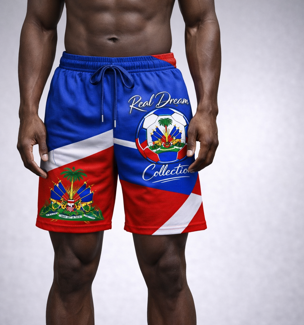 Short Real Dream Collection - Armoiries Haïtiennes Ballon Tricolore