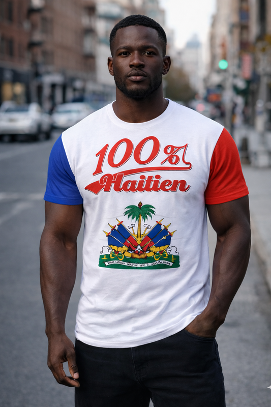 T-Shirt Premium 100% Haïtien - Blason National