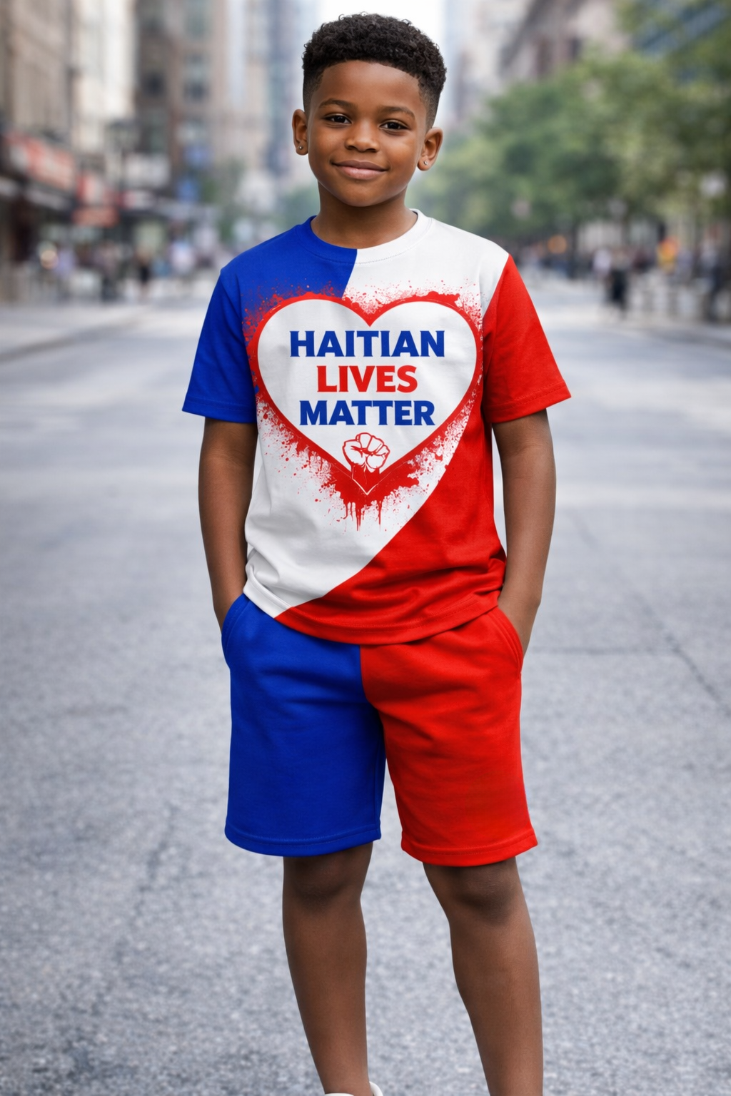 Ensemble Deux Pièces Haitian Lives Matter pour Enfants