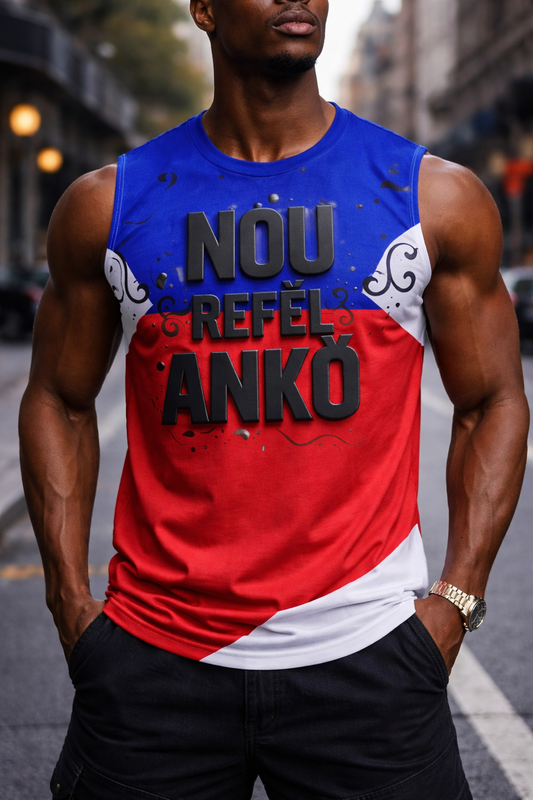 Débardeur Nou Refè Anko - Message de Résilience Haïtienne