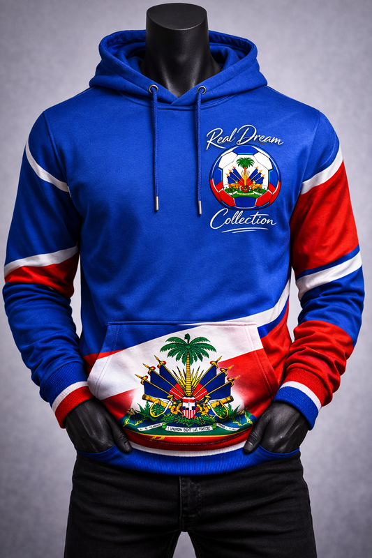 Hoodie Real Dream Collection - Bleu Blanc Rouge Haïtien