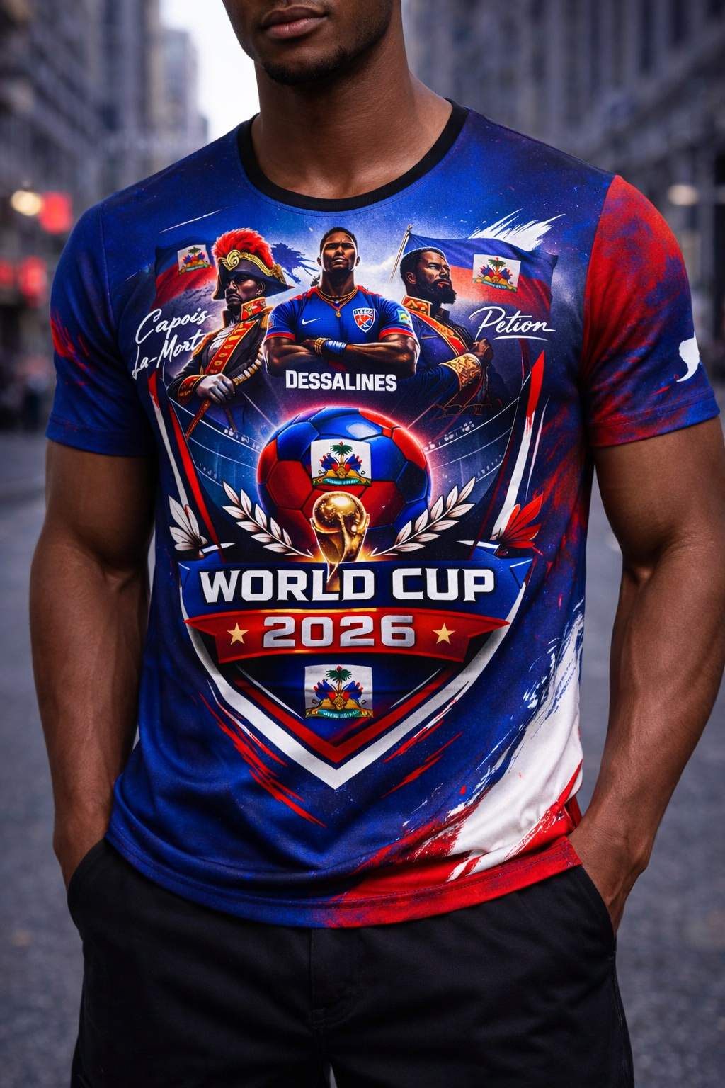 T-Shirt Dessalines World Cup 2026 - Édition Héros Historiques