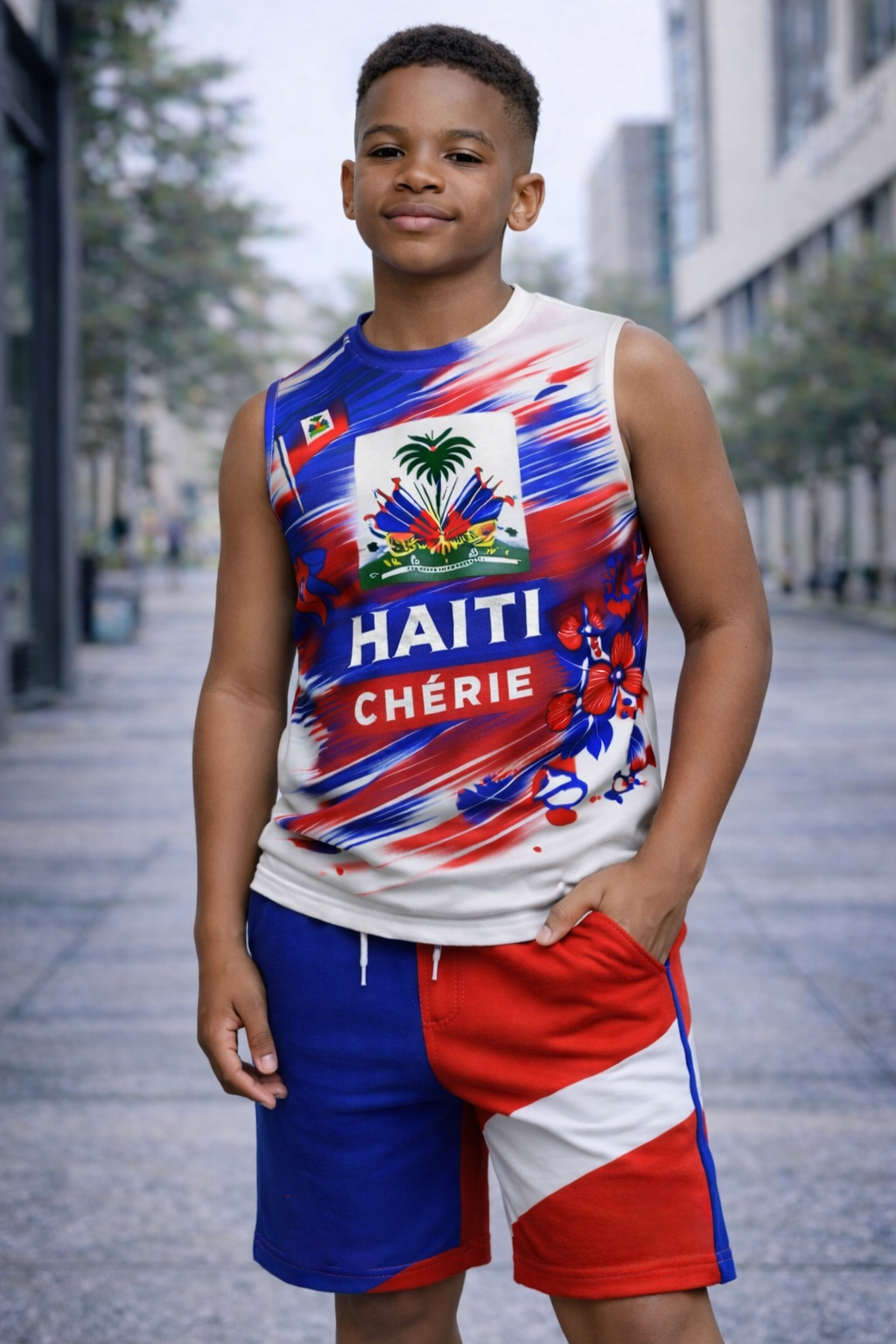 Ensemble Deux Pièces Haiti Chérie pour Enfants