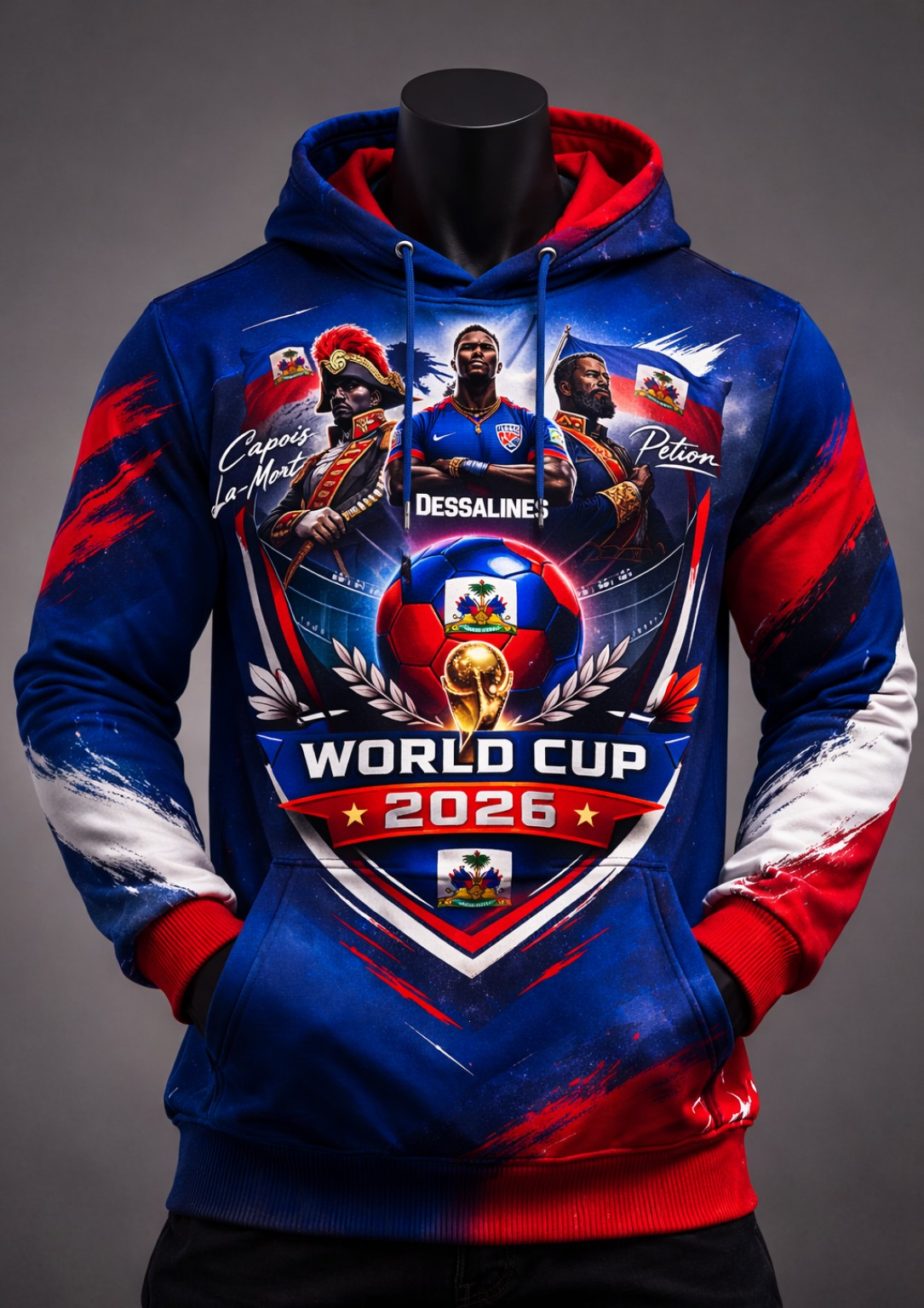 Hoodie Haïti World Cup 2026 - Édition Héros Nationaux