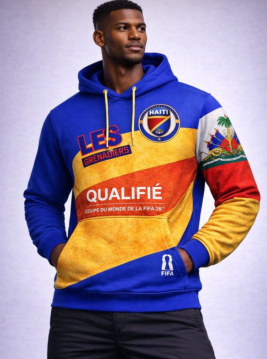 Hoodie Haïti Les Grenadiers - Qualifié Coupe du Monde FIFA 26