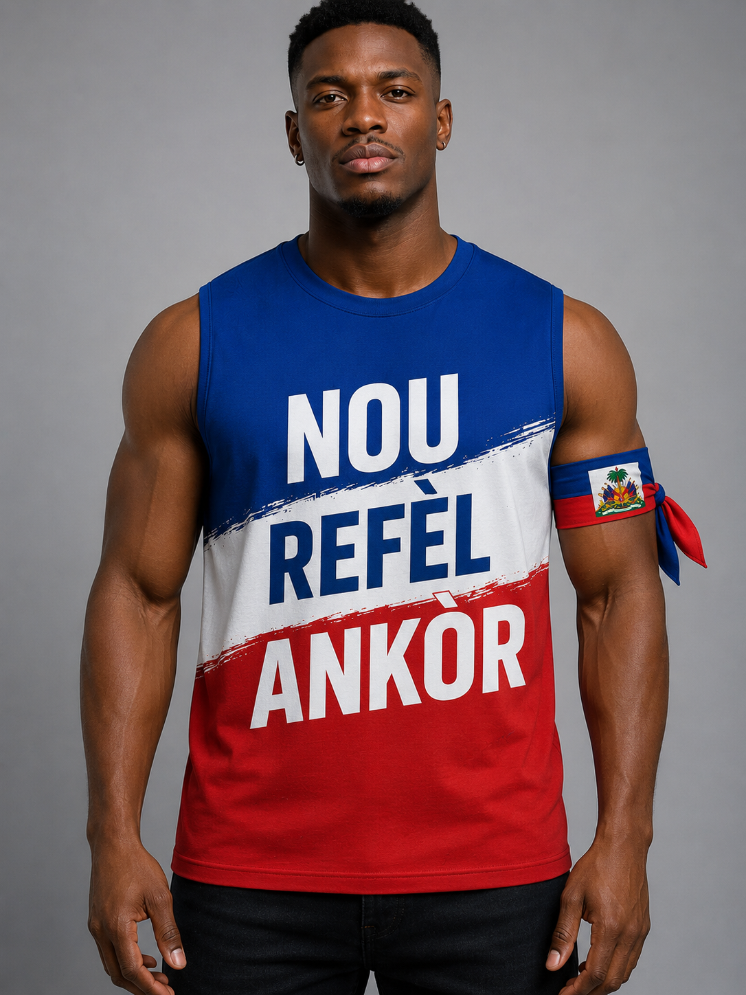 Débardeur Nou Refè Anko - Message de Résilience Haïtienne