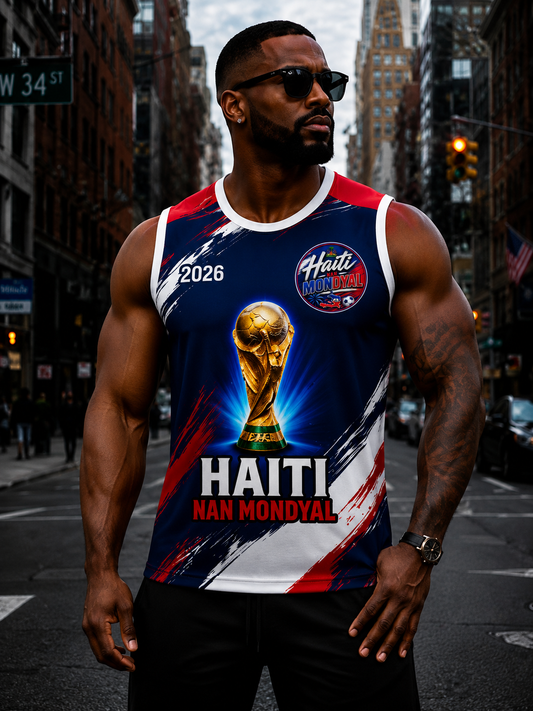 Débardeur Haïti Nan Mondyal 2026 – Trophée FIFA World Cup