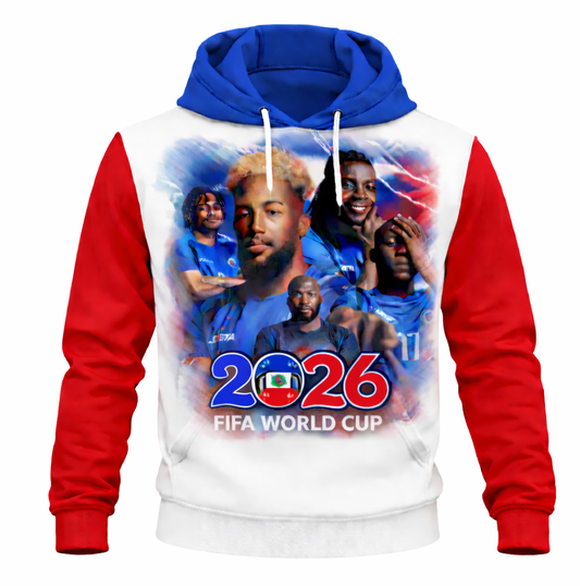 Haïti Coupe du Monde FIFA 2026 - Chandail à Capuchon
